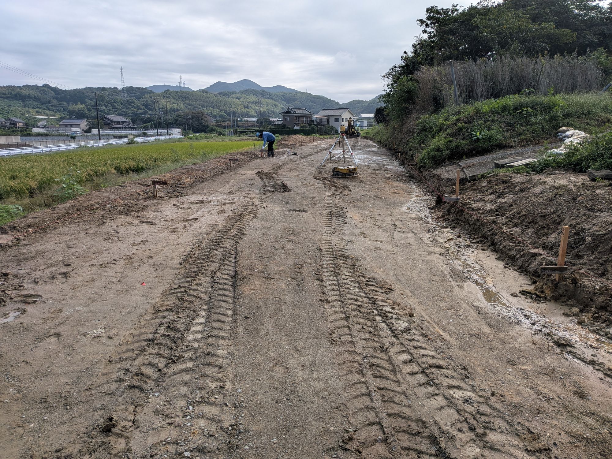 厨3号線道路改良工事